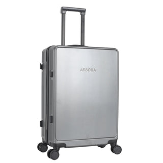 suitcase traveler bags 20 and 28 inch with dust bag and double wheels - Grey