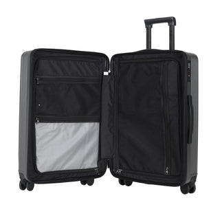 suitcase traveler bags 20 and 28 inch with dust bag and double wheels - Grey