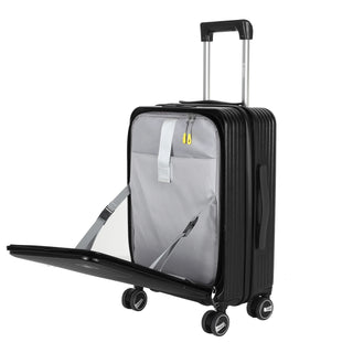 Travel trolley aluminum case 3pc set - Black