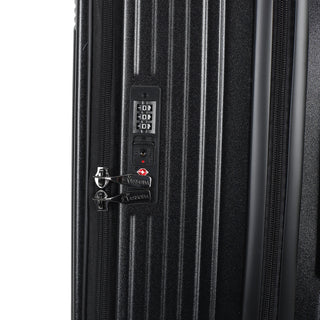 Travel trolley aluminum case 3pc set - Black