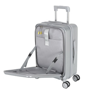 Travel trolley aluminum case 3pc set - Silver