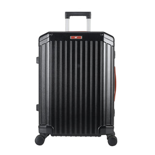 Two suitcase with handle and double wheels include dusk bag -Black