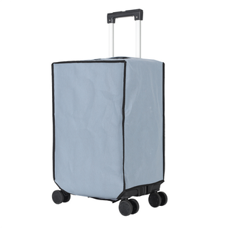 Two suitcase with handle and double wheels include dusk bag - Black