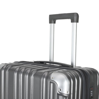 Set of two suitcases size 24 and 20 inch with Aluminium handle - Grey