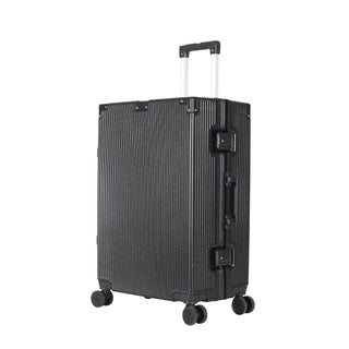 Two suitcase with handle and double wheels include dusk bag - Black